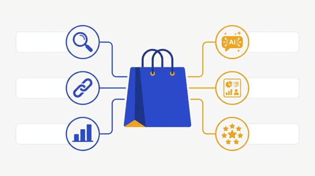 geo for ecommerce vs seo priorities infographic