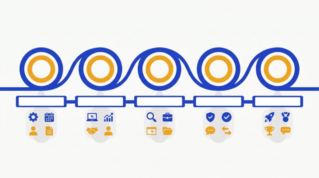 geo retainer month by month infographic